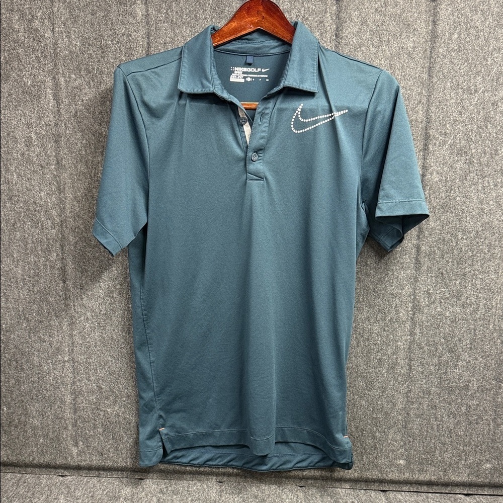 Nike Men's Teal Polo Shirt